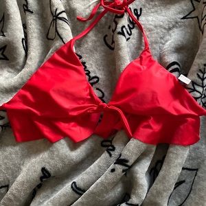 red bikini top